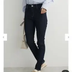 chocol raffine robe デニムスキニー　ワンウォッシュ　Sサイズのサムネイル