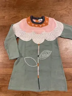 M&S 花柄長袖ワンピース 2-3歳用　100センチ