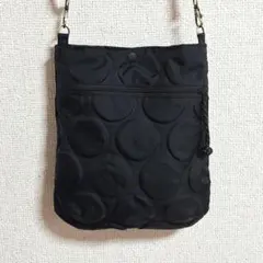 ハンドメイド撥水ナイロンサコッシュ　ショルダーバック　黒