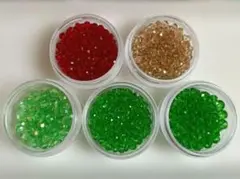 ガラスビーズ　ボタンカット　ハンドメイド　まとめ売り