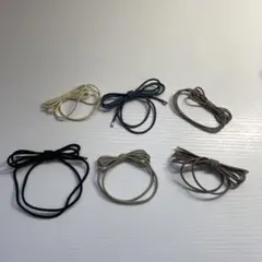 リボン付きヘアゴム 6個セット