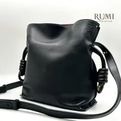 現行ロゴ✨LOEWE ロエベ フラメンコ アナグラム ショルダーバッグ ブラック