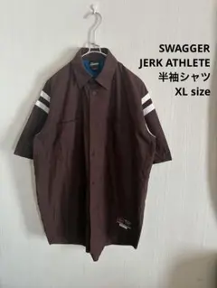 SWAGGER スワッガー JERK ATHLETE 半袖シャツ ブラウン 茶のサムネイル