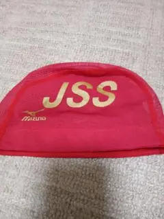 Mizuno 水泳帽 赤 JSSロゴ Mサイズ