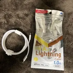 Lightningケーブル 1.0m ホワイト　TYPE-Cケーブル　2点セット