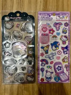 【正規品】ドロップジェリーシール平成ギャルキティ・平成はっぴーフォン　2枚まとめ