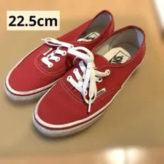 VANS Authentic レッド スニーカー 海外製のサムネイル