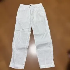 H&M ホワイトレギュラーフィットパンツ