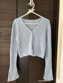 GRL スリットフレアスリーブニットカーディガン