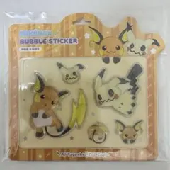 ポケモン 韓国限定 30周年 バブルステッカー ライチュウ ミミッキュ