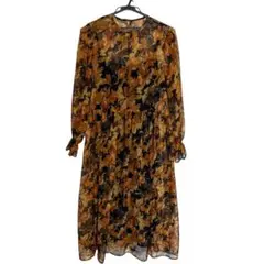 新品未使用【ミラオーウェン】花柄ワンピースサイズ S相当 フェミニン 春夏