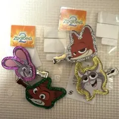 ズートピア2 前髪クリップ　 4個セット