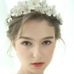 ワイヤー　ティアラ　ヘッドドレス　結婚式　前撮り　ウェディング　フォト