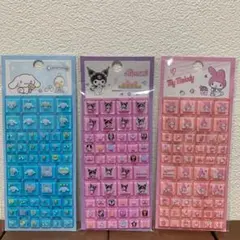 海外限定　正規品　サンリオタイルシール3枚セット
