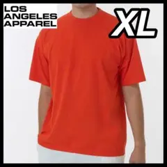 ロサンゼルスアパレル 新品 6.5oz ガーメントダイ半袖Ｔシャツ オレンジXL