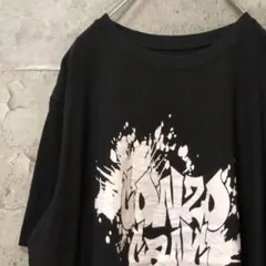 Gonzo Gang 飛び散り プリント ミュージッ Tシャツ