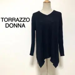 TORRAZZO DONNA ブラックカラー Vネック ニット