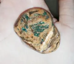 【エメラルドみたい】糸魚川産 翡翠に化ける石 リストベナイト 狐石