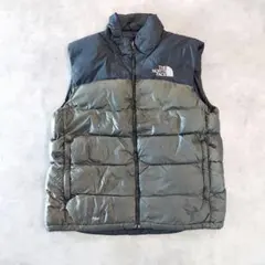 ノースフェイス ダウンベスト ヌプシ 700フィル L カーキ 15544