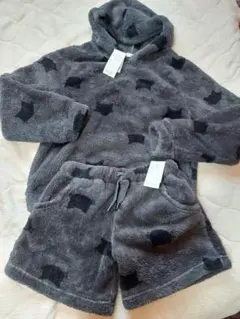 「猫柄ふわもこルームウェアM-L」しまむら アベイル GU 部屋着