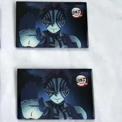 鬼滅の刃　猗窩座　スクエア缶バッジ　無限列車　映画　2個セット