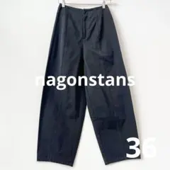 新品　ナゴンスタンス　gather pant ブラック　nagonstans gather pant（470IA831－1281