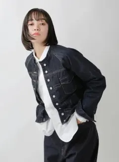 美品✨ スースースー コンフォート デニムバンドカラージャケット 38サイズ 楽天市場】Si-Si-Si スースースー デニム バンドカラー