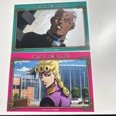 ジョジョの奇妙な冒険 名場面写真ステッカー ジョジョワールド 2枚セット