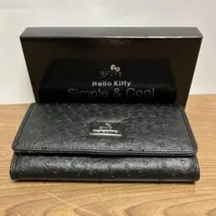 Hello Kitty ブラック 長財布 シンプル & クール