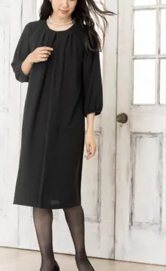 美品　ELSALITA ブラックフォーマルワンピース