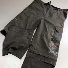 Lサイズ　ベルト付き　バッドボーイ　2way カーゴパンツ　ナイロン