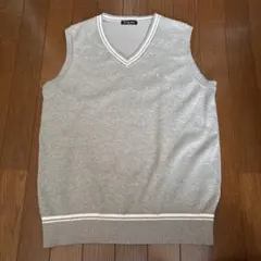 イーストボーイ スクールベスト グレー 白ライン 11号 COOLMAX