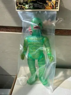 ソフビ 星球 大アマゾンの半魚人 27cm Sofubi 透明限定 面取れ 新品のサムネイル