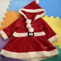 サンタ風コスチューム 赤 80cm