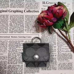 コーチ COACH AirPodsケース ケース シグネチャー キャンバス 新着