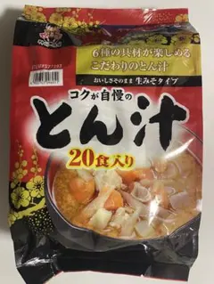 コクがさ自慢のとん汁20食入り未開封発送のサムネイル