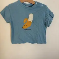 バナナイラスト 水色 クロップドTシャツのサムネイル
