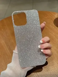 iPhone16pro用シルバーグリッターインナーシート