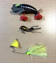 ジャッカル ポンパドール他 トップウォーター ルアー 3点セット バス釣り