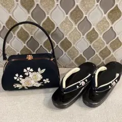 成人式　卒業式　結婚式　和装用バッグと草履セット