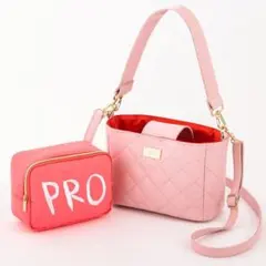 MIRAN 望蘭 PRO 桜キルティングバッグ ＆ 刺繍ロゴ入り ミニポーチのサムネイル