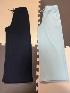 ジーユー リブプルオンワイドパンツ ２点セット　140cmのサムネイル