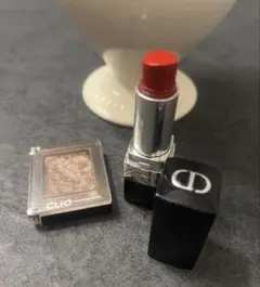 ルージュ dior 999 & CLIO アイシャドウ