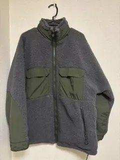 リバーシブル中綿ボアフードブルゾン