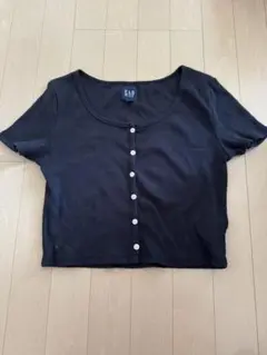 ギャップ　美品　チビT リブクロップ　Tシャツ　クロップド丈