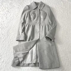 FRAGILE フラジール　アンゴラ混　ウールコート　ライトグレー　38