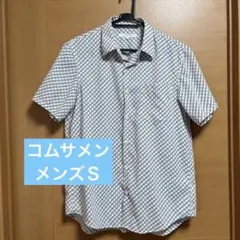 COMME CA MEN 半袖シャツ 総柄 Sサイズのサムネイル