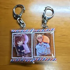 名探偵コナン 灰原哀&降谷零 エアふわキーホルダー