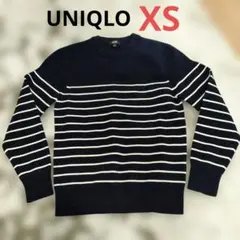 【美品】UNIQLO ウォッシャブルミラノリブクルーネックセーター　XSサイズ