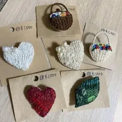 G*n様 刺繍　ブローチ　まとめ売り　ハンドメイド